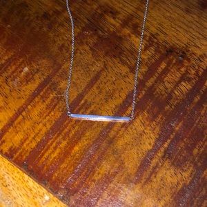 JENNIFER MEYER STICK NECKLACE 18k WHITE GOLD